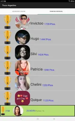 Truco Argentino android App screenshot 11